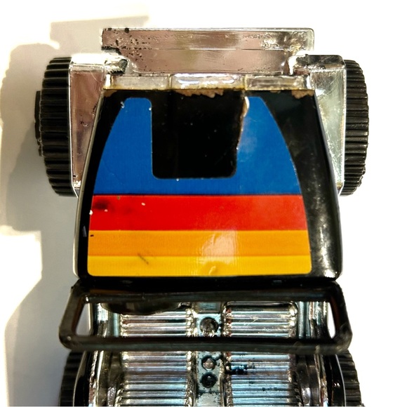Vintage 1979 Tonka Jeep Truck Toy Car Black Silver Blue Red Yellow Stripes Buggy - Picture 12 of 12